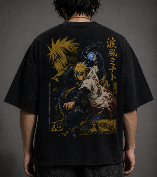 TShirt,Oversized,Anime,Naruto,MinatoNamikaze