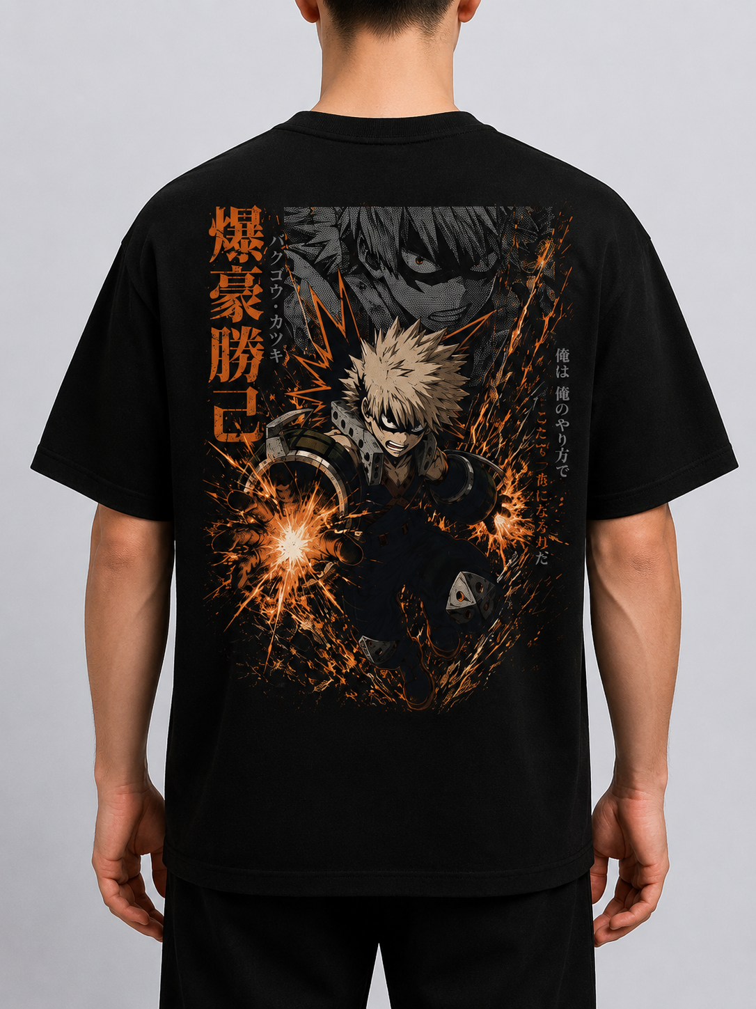 TShirt,Oversized,Anime,MyHeroAcademia,KatsukiBakugo