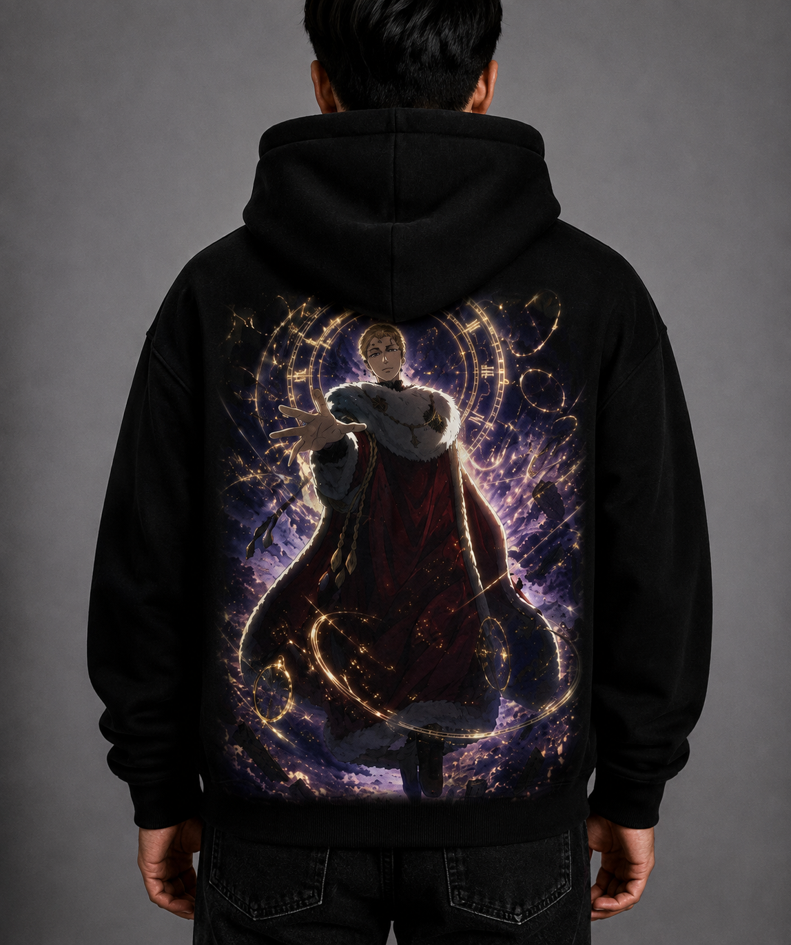 Hoodie,Oversized,Anime,BlackCover,JuliusNovachrono