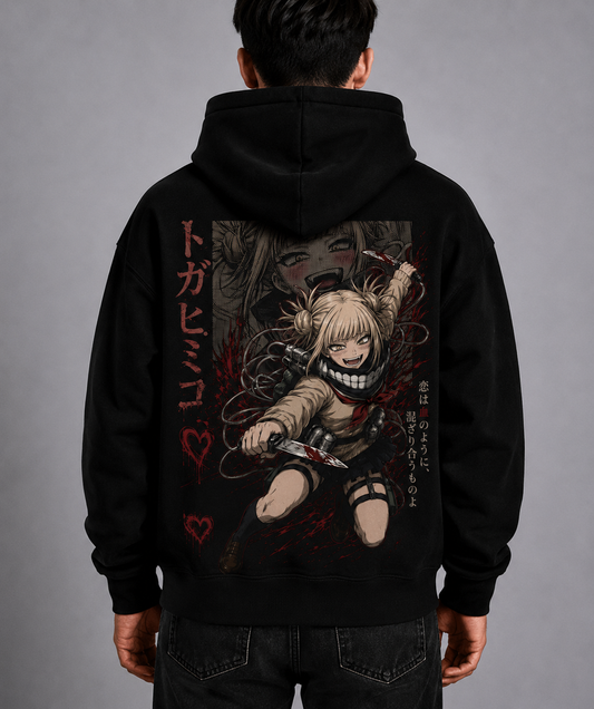 Hoodie,Oversized,Anime,MyHeroAcademia,HimikoToga