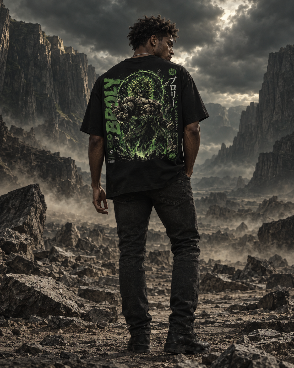 TShirt,Oversized,Anime,DragonBall,Broly