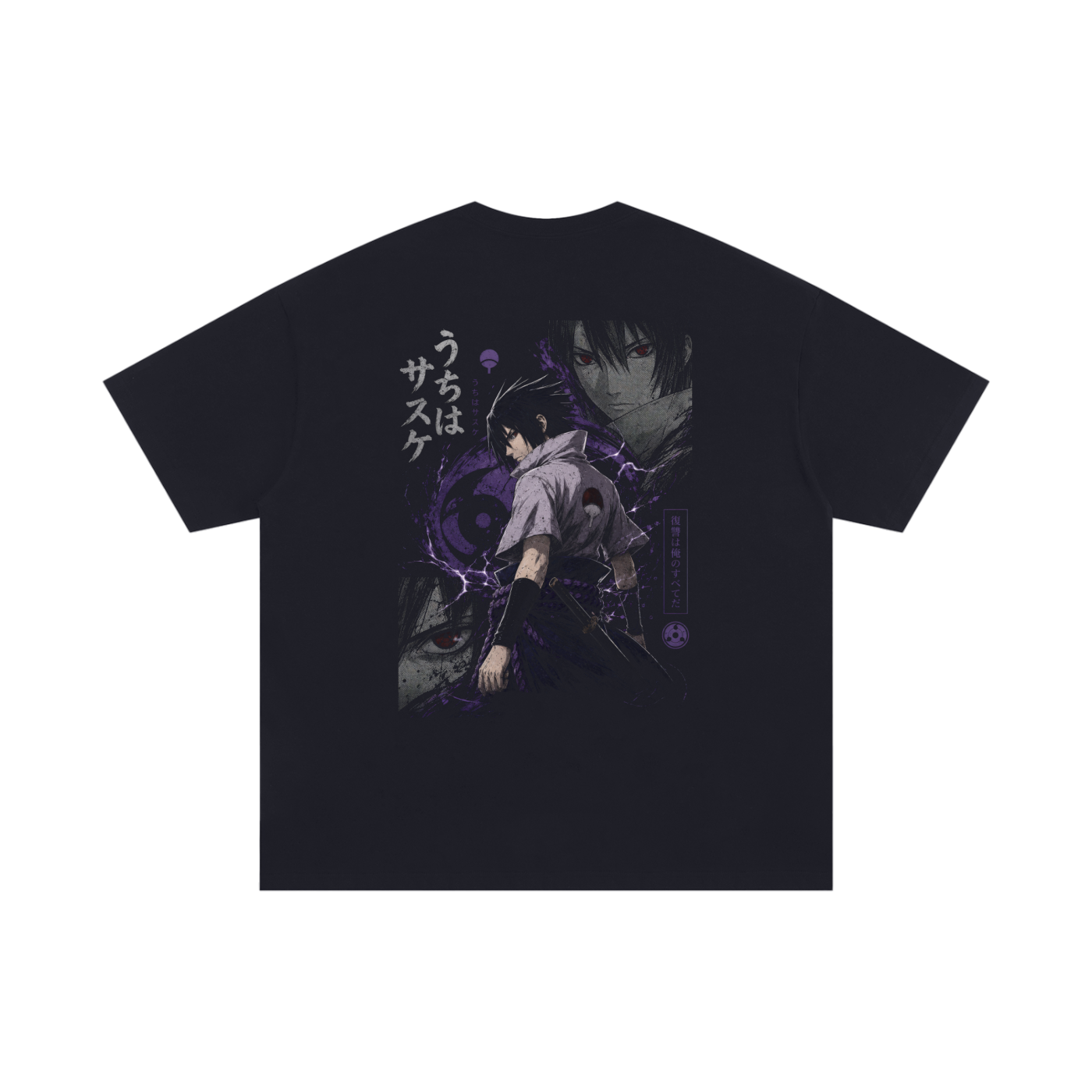 TShirt,Oversized,Anime,Naruto,SasukeUchiha