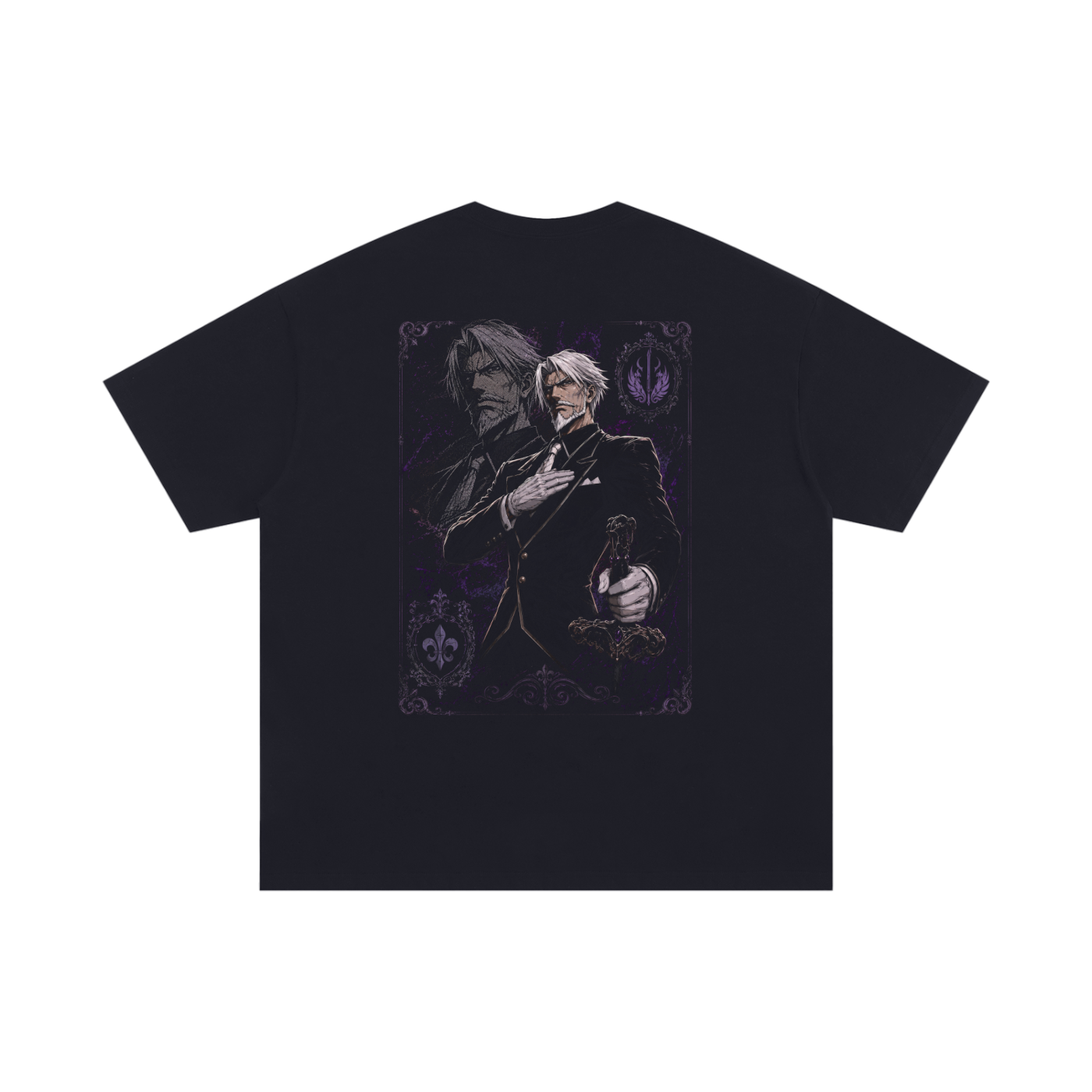 TShirt,Oversized,Anime,Overlord,SebasTian