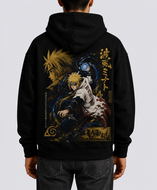 Hoodie,Oversized,Anime,Naruto,MinatoNamikaze