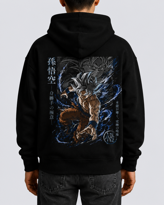 Hoodie,Oversized,Anime,DragonBall,GokuUltraInstinct
