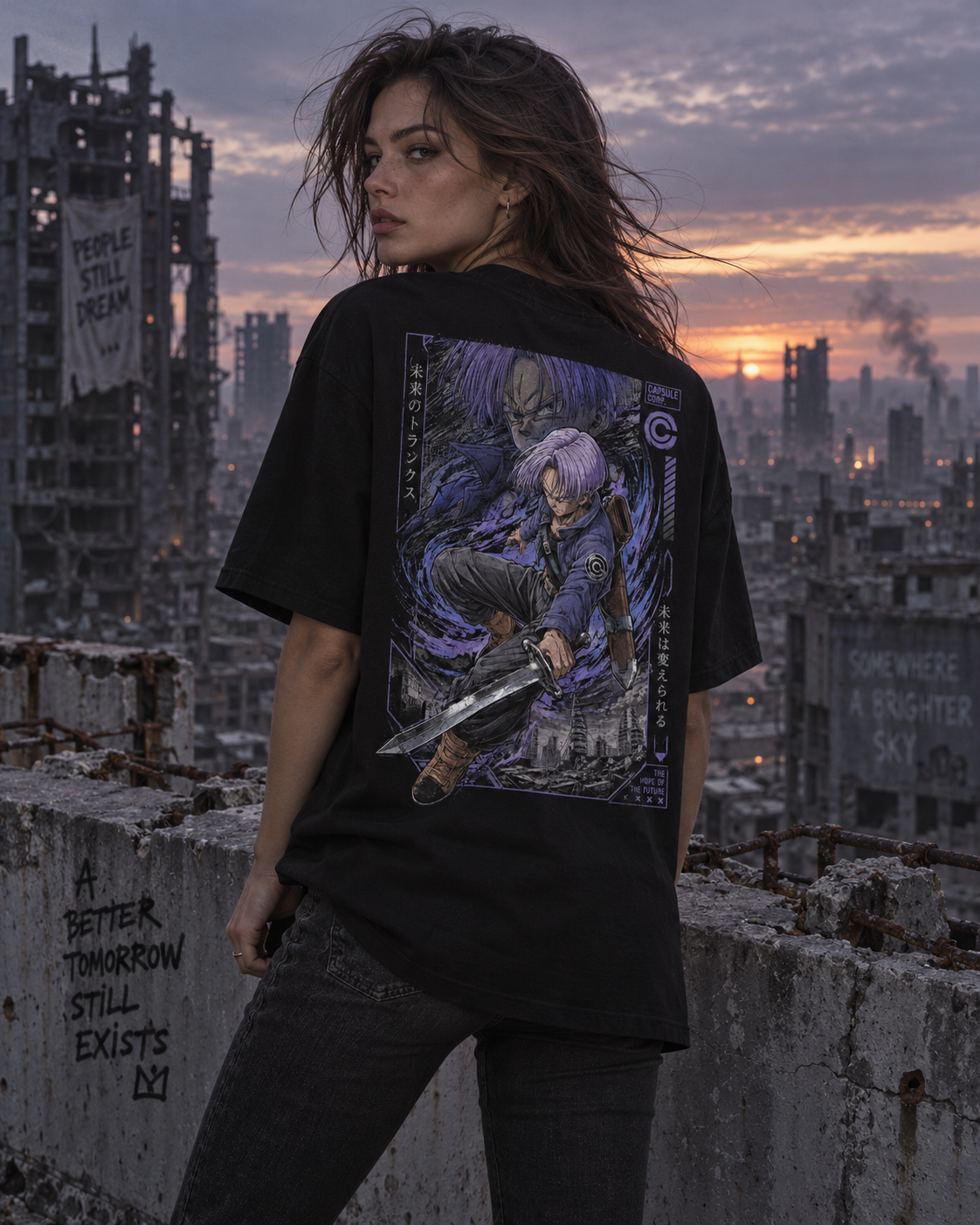 TShirt,Oversized,Anime,DragonBall,FutureTrunks
