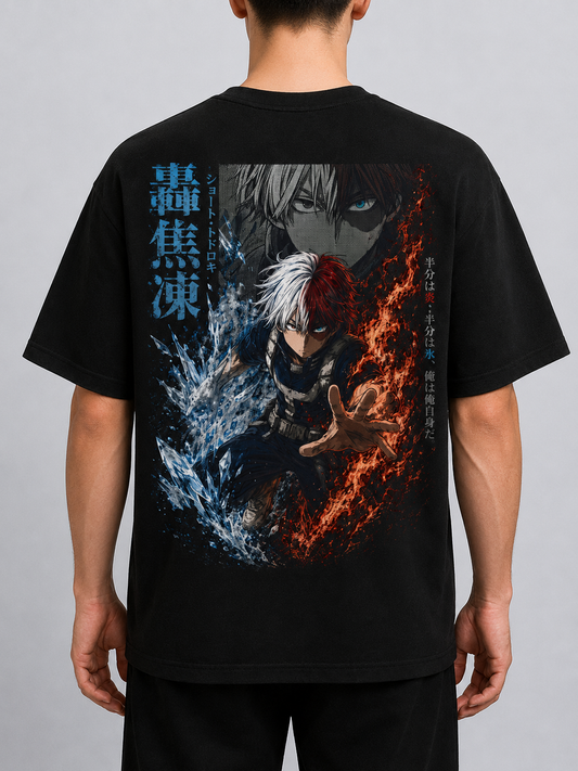 TShirt,Oversized,Anime,MyHeroAcademia,ShotoTodoroki