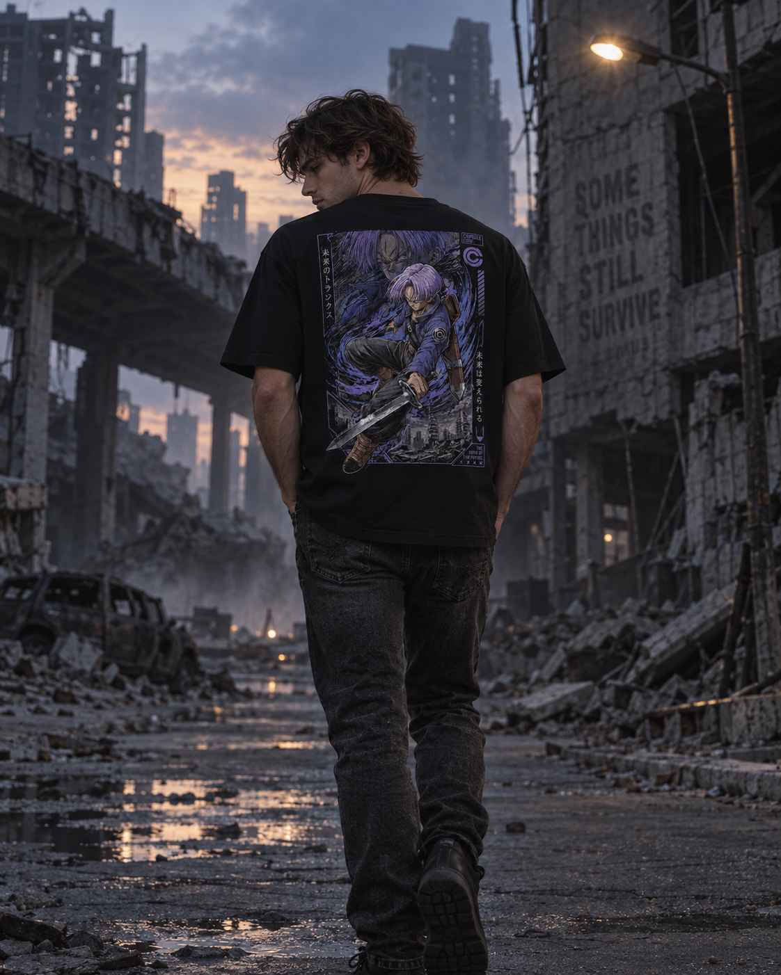 TShirt,Oversized,Anime,DragonBall,FutureTrunks