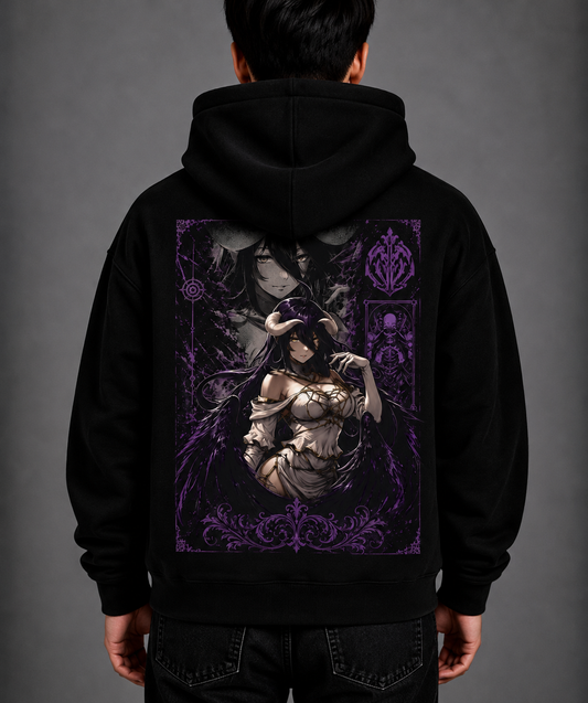 Hoodie,Oversized,Anime,Overlord,Albedo