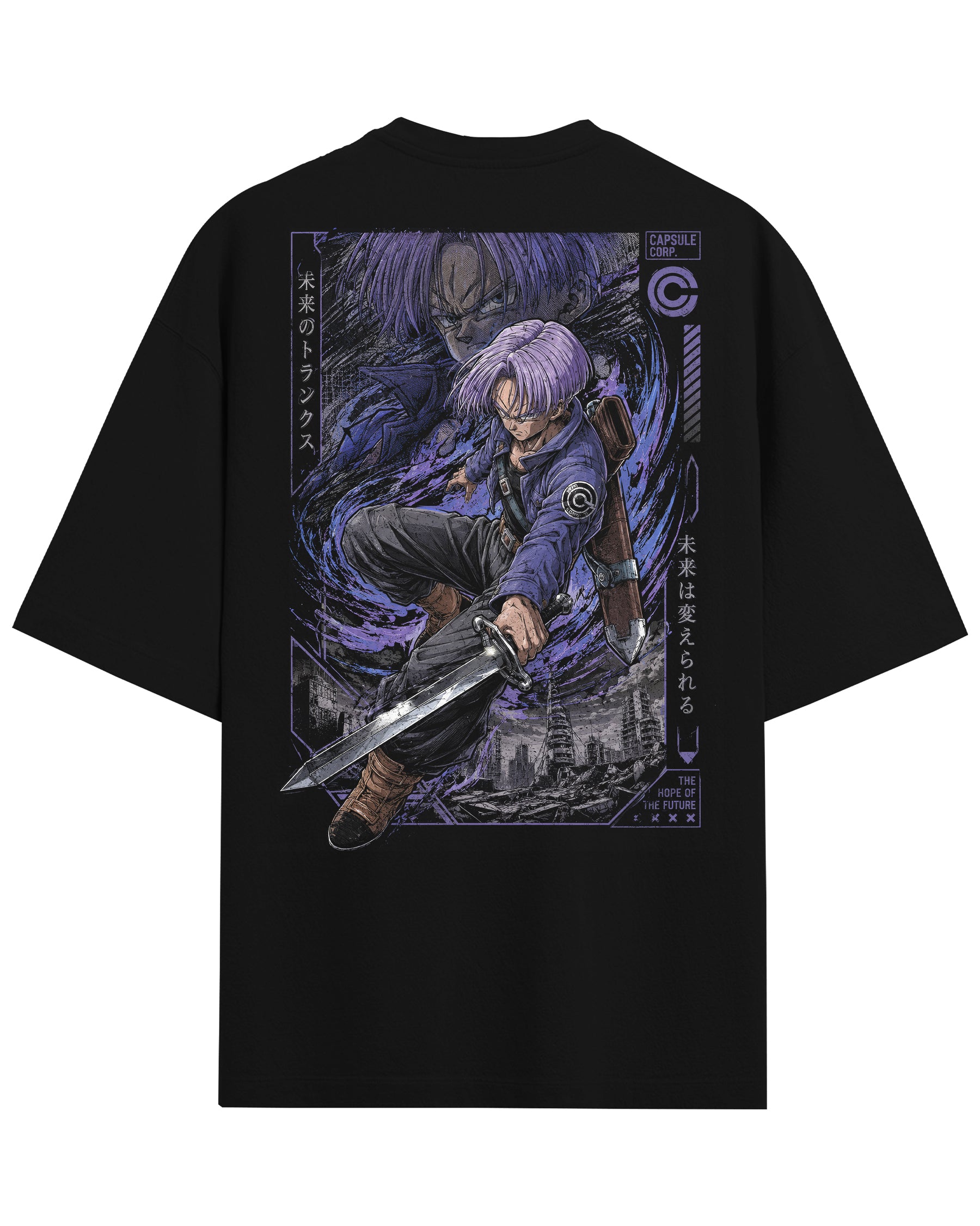 TShirt,Oversized,Anime,DragonBall,FutureTrunks