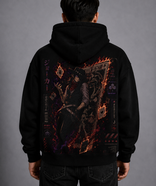 Hoodie,Oversized,Anime,FireForce,Joker