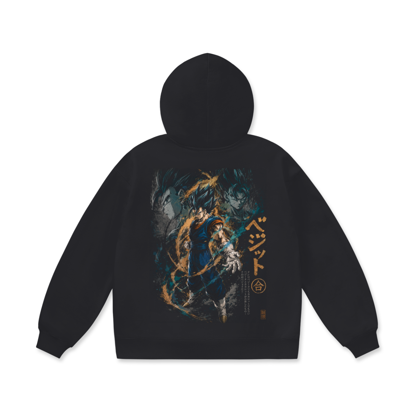 Hoodie,Oversized,Anime,DragonBall,Vegito