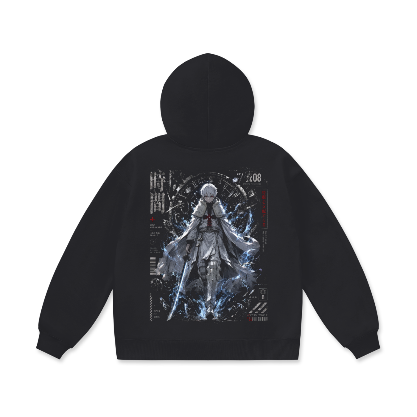 Hoodie,Oversized,Anime,FireForce,ShoKusakabe