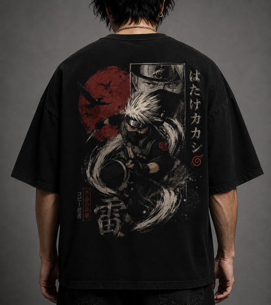 TShirt,Oversized,Anime,Naruto,KakashiHatake