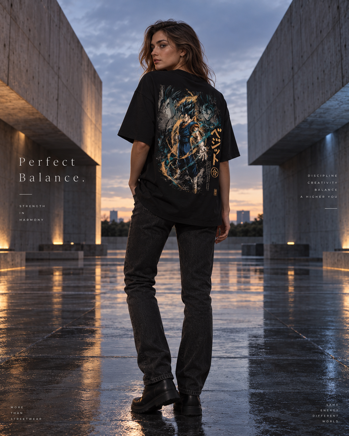 TShirt,Oversized,Anime,DragonBall,Vegito