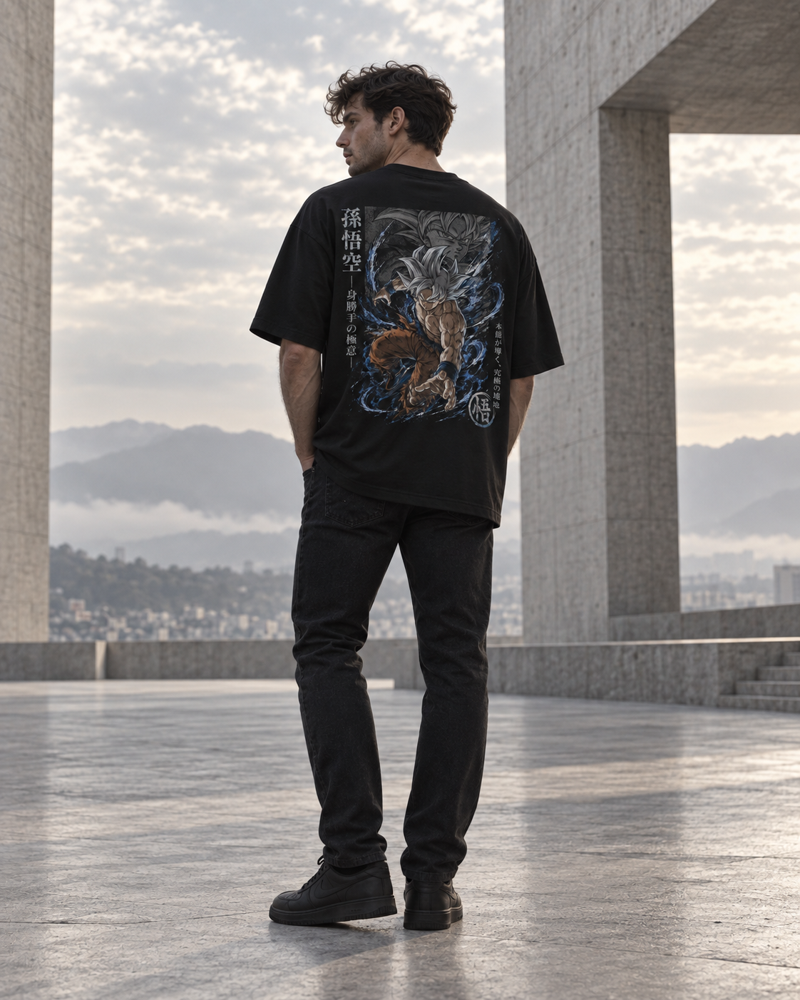 TShirt,Oversized,Anime,DragonBall,GokuUltraInstinct