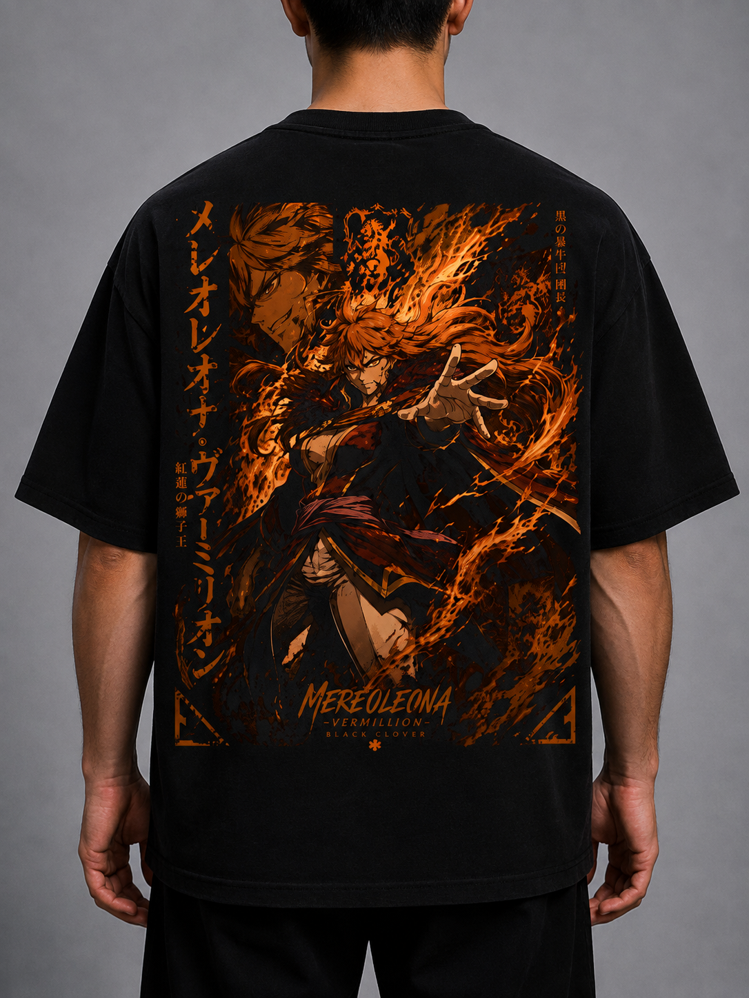 TShirt,Oversized,Anime,BlackClover