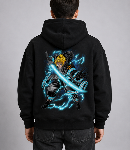 Hoodie,Oversized,Anime,Fire Force,Arthur Boyle