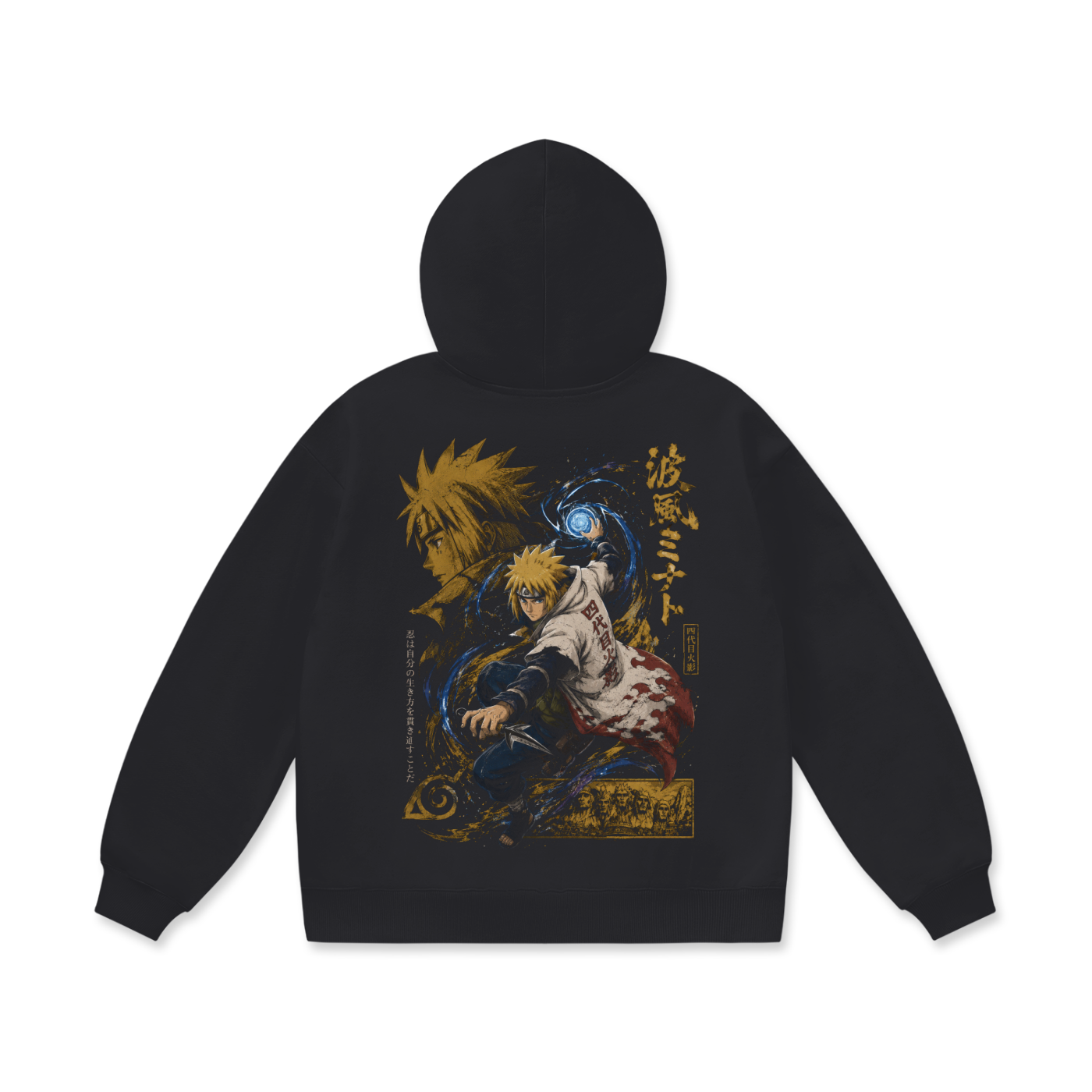 Hoodie,Oversized,Anime,Naruto,MinatoNamikaze