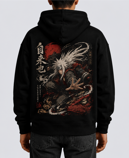 Hoodie,Oversized,Anime,Naruto,JiraiyaSensei