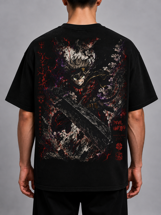 TShirt,Oversized,Anime,BlackClover,Asta