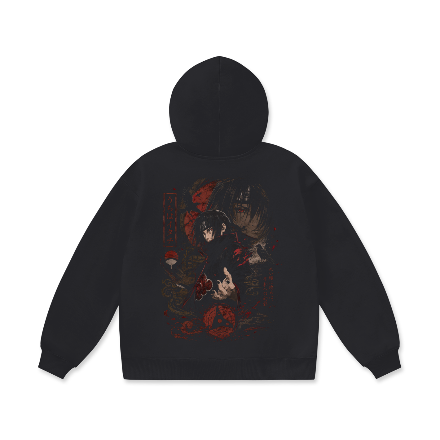 Hoodie,Oversized,Anime,Naruto,ItachiUchiha