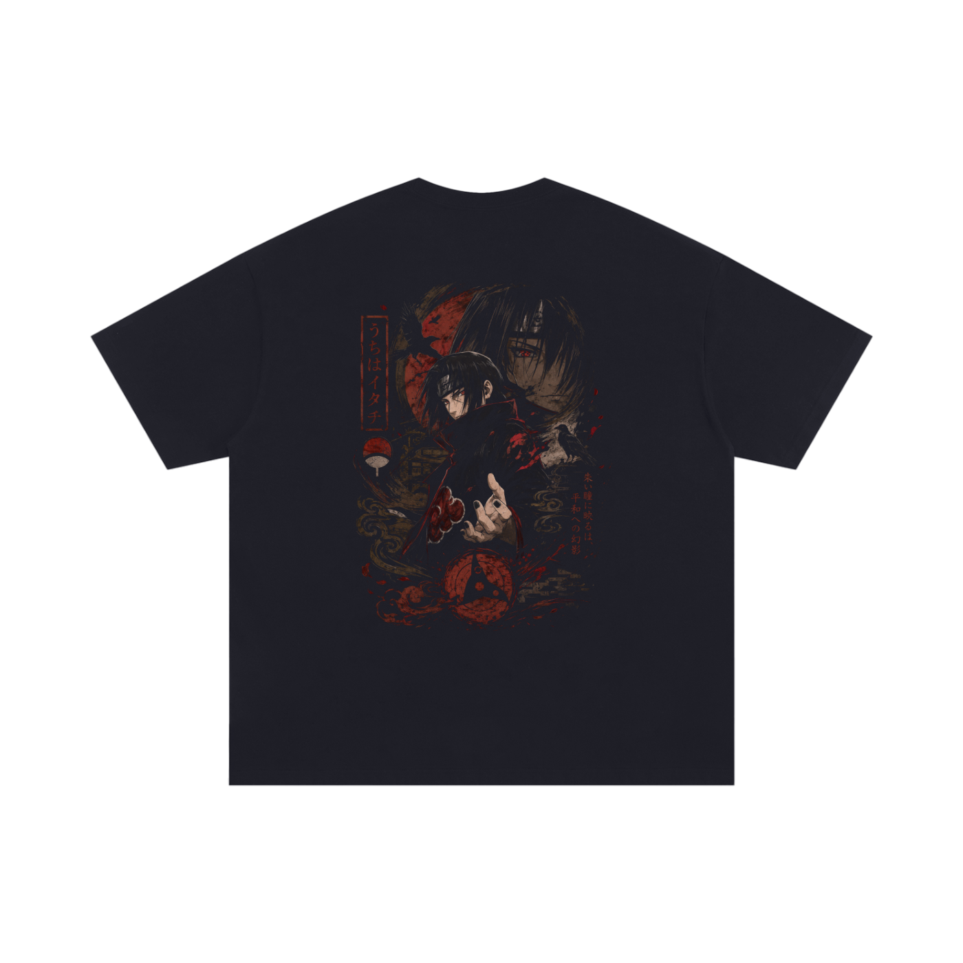 TShirt,Oversized,Anime,Naruto,ItachiUchiha
