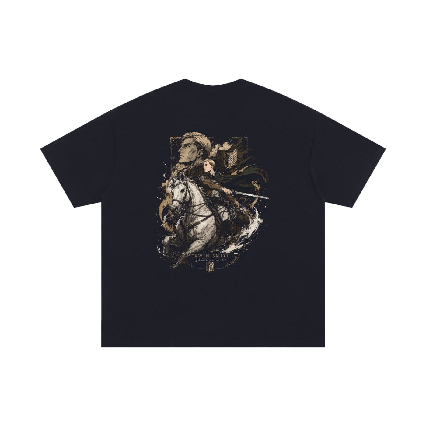 TShirt,Oversized,Anime,AttackOnTitan,ErwinSmith