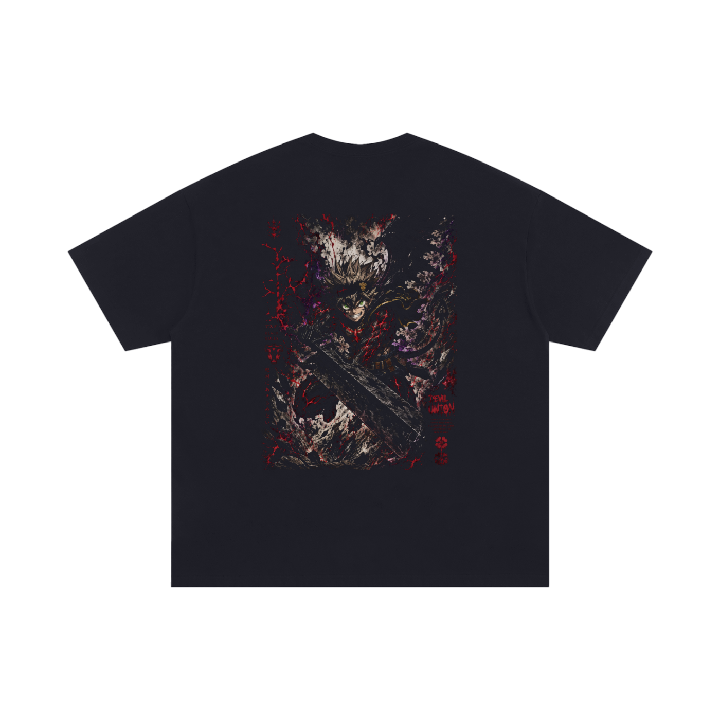 TShirt,Oversized,Anime,BlackClover,Asta