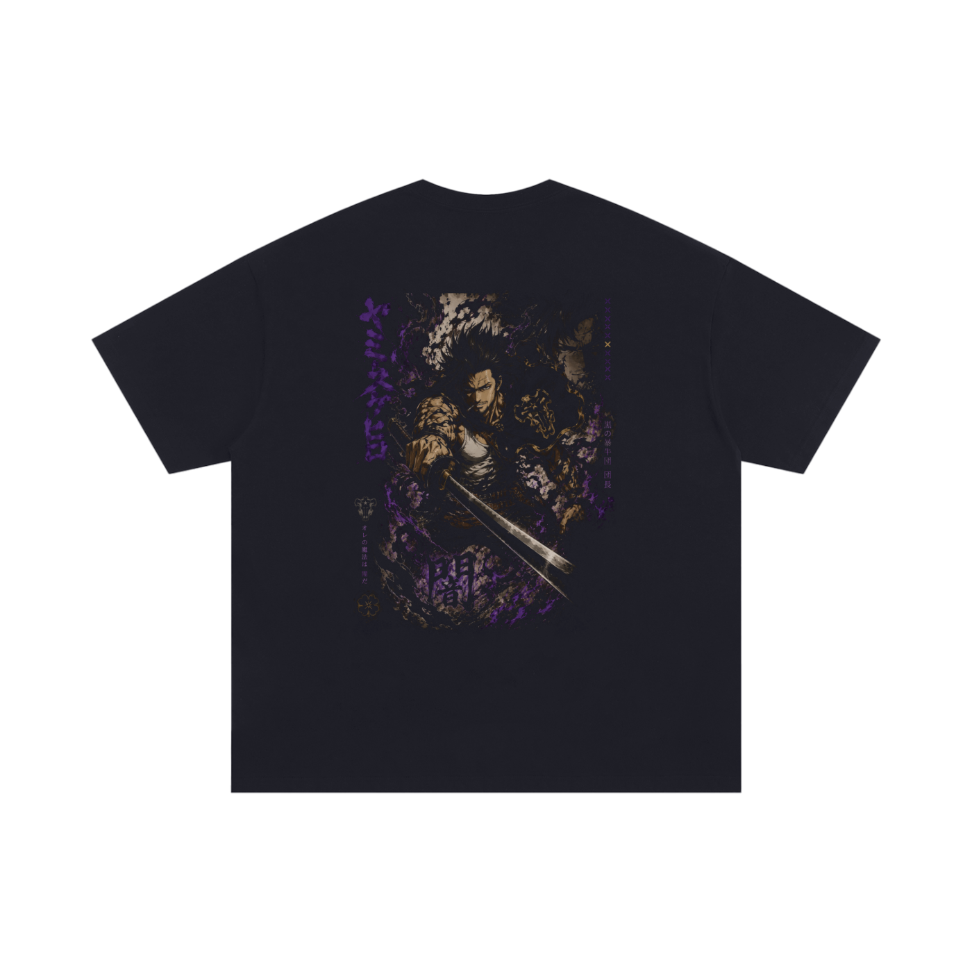 TShirt,Oversized,Anime,BlackClover,CaptainYami