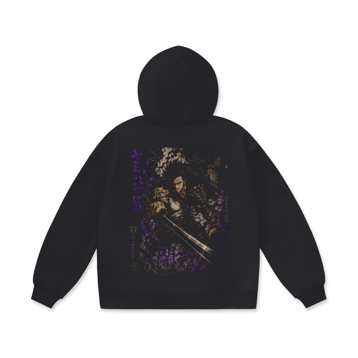 Hoodie,Oversized,Anime,BlackClover,CaptainYami