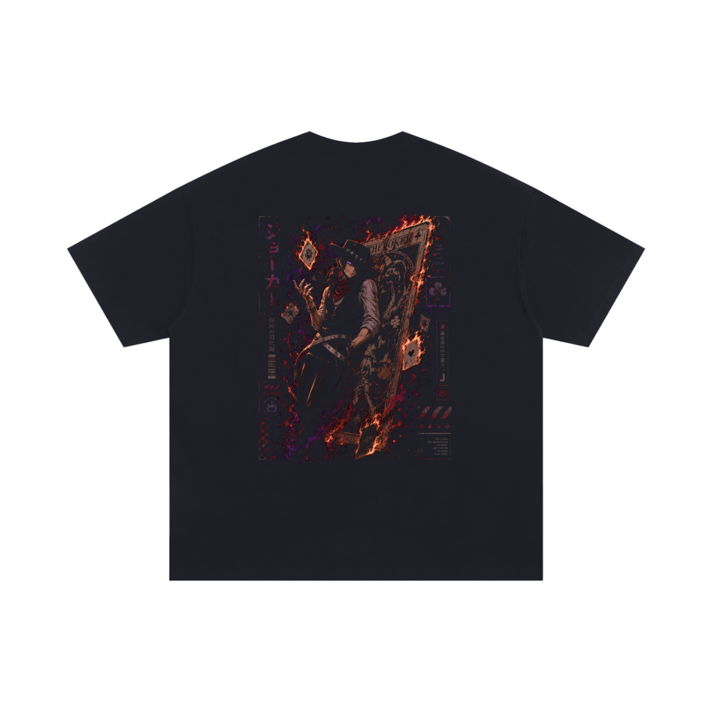 TShirt,Oversized,Anime,FireForce,Joker