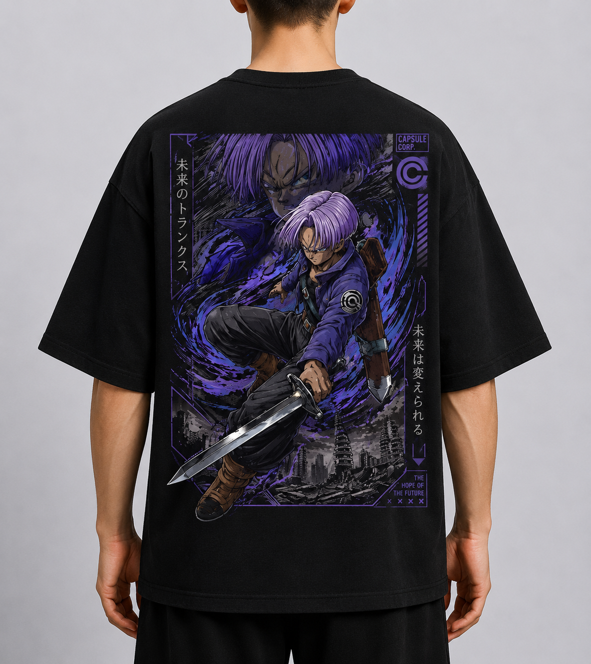 TShirt,Oversized,Anime,DragonBall,FutureTrunks