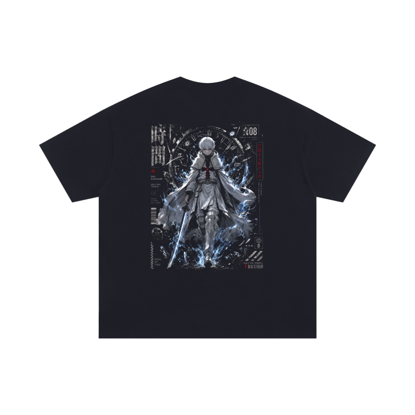 TShirt,Oversized,Anime,FireForce,ShoKusakabe