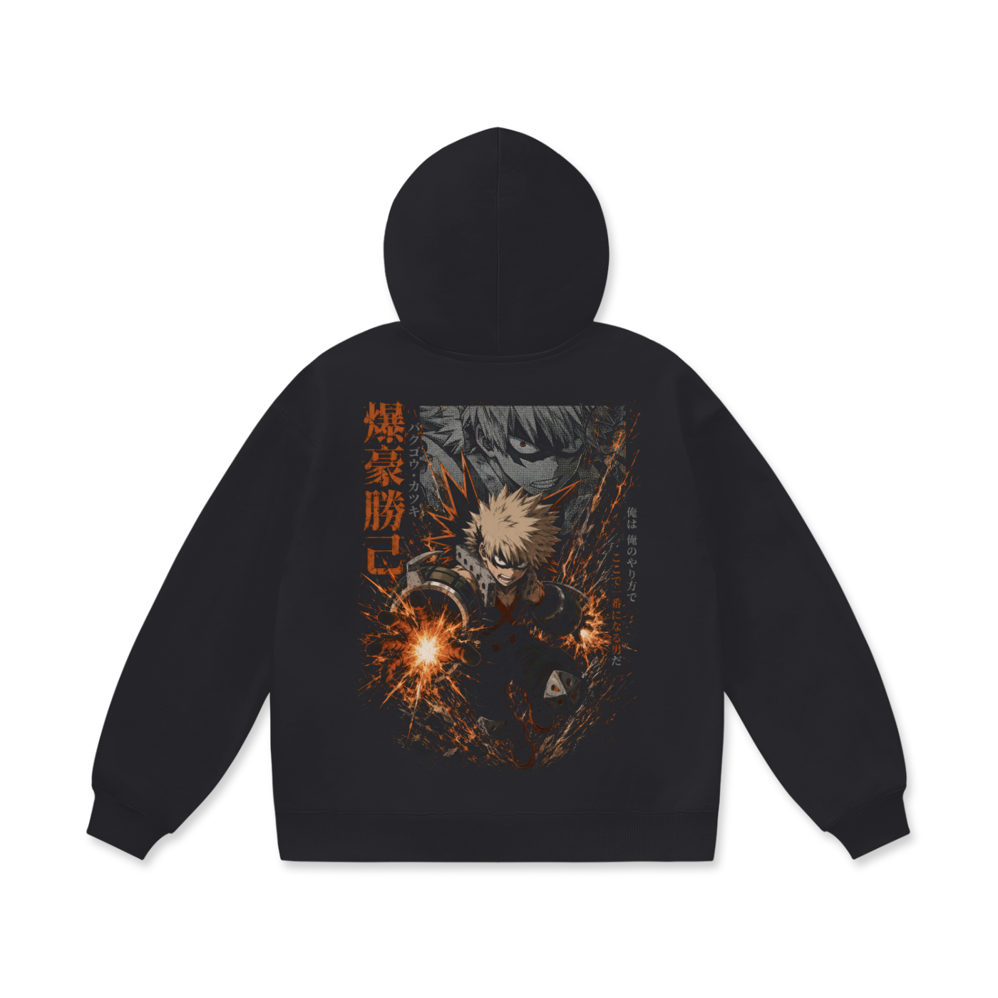 Hoodie,Oversized,Anime,MyHeroAcademia,KatsukiBakugo