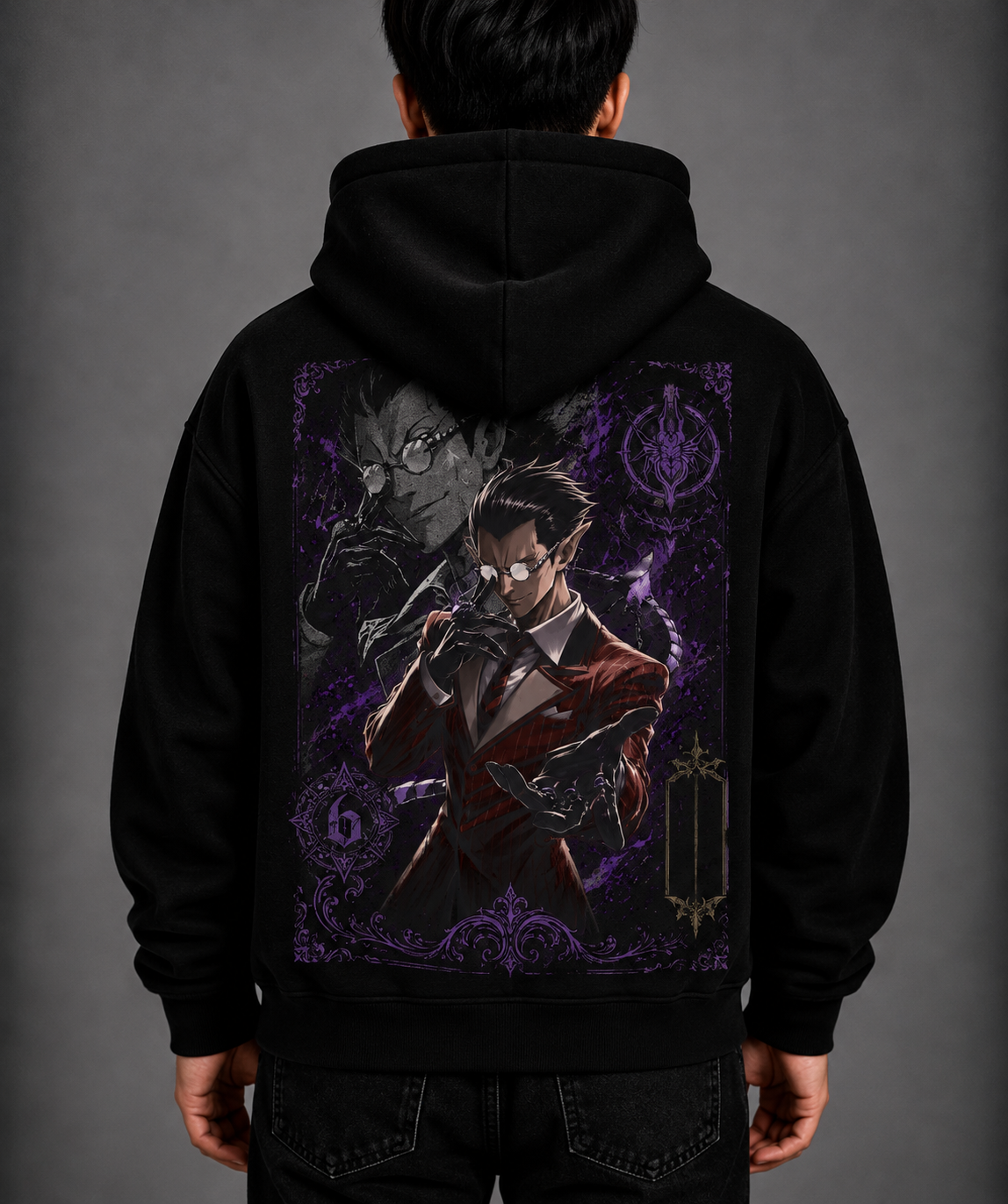 Hoodie,Oversized,Anime,Overlord,Demiurge