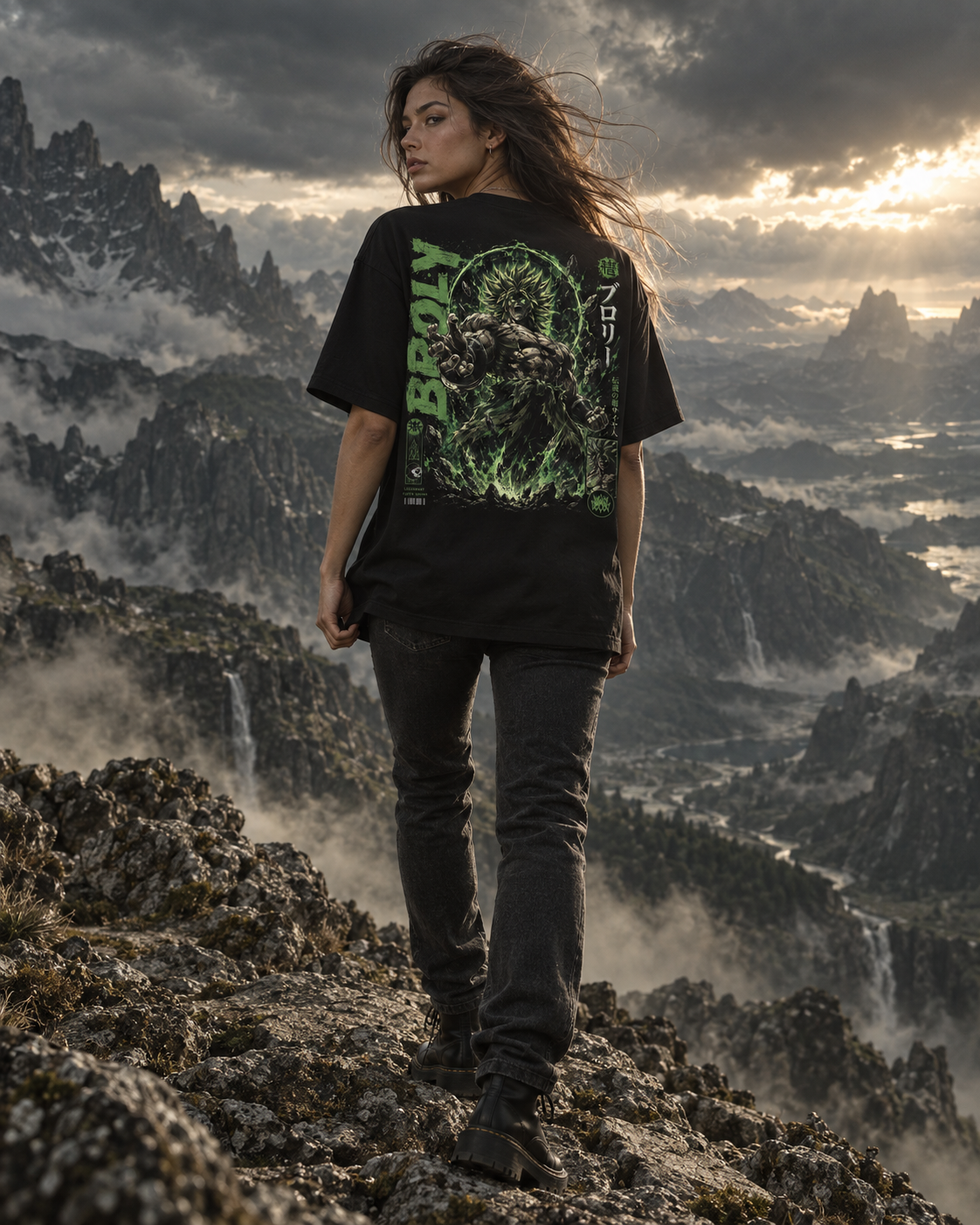 TShirt,Oversized,Anime,DragonBall,Broly