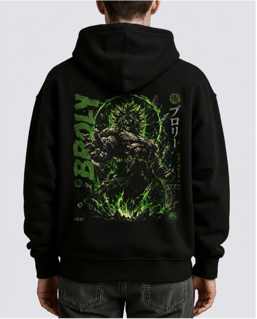 Hoodie,Oversized,Anime,DragonBall,Broly