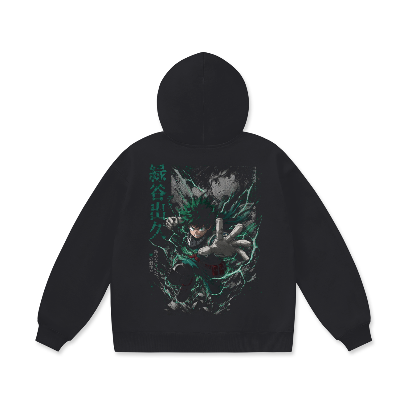 Hoodie,Oversized,Anime,MyHeroAcademia,IzukuMidoriya
