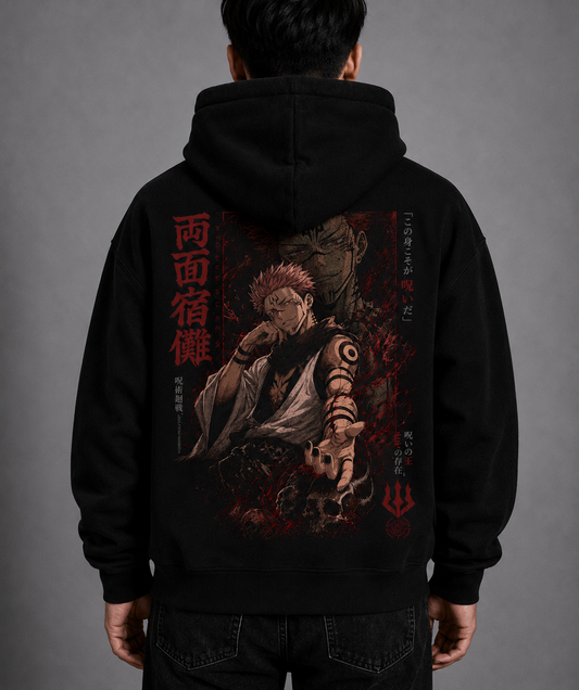 Hoodie,Oversized,Anime,JujutsuKaisen,RyomenSukuna