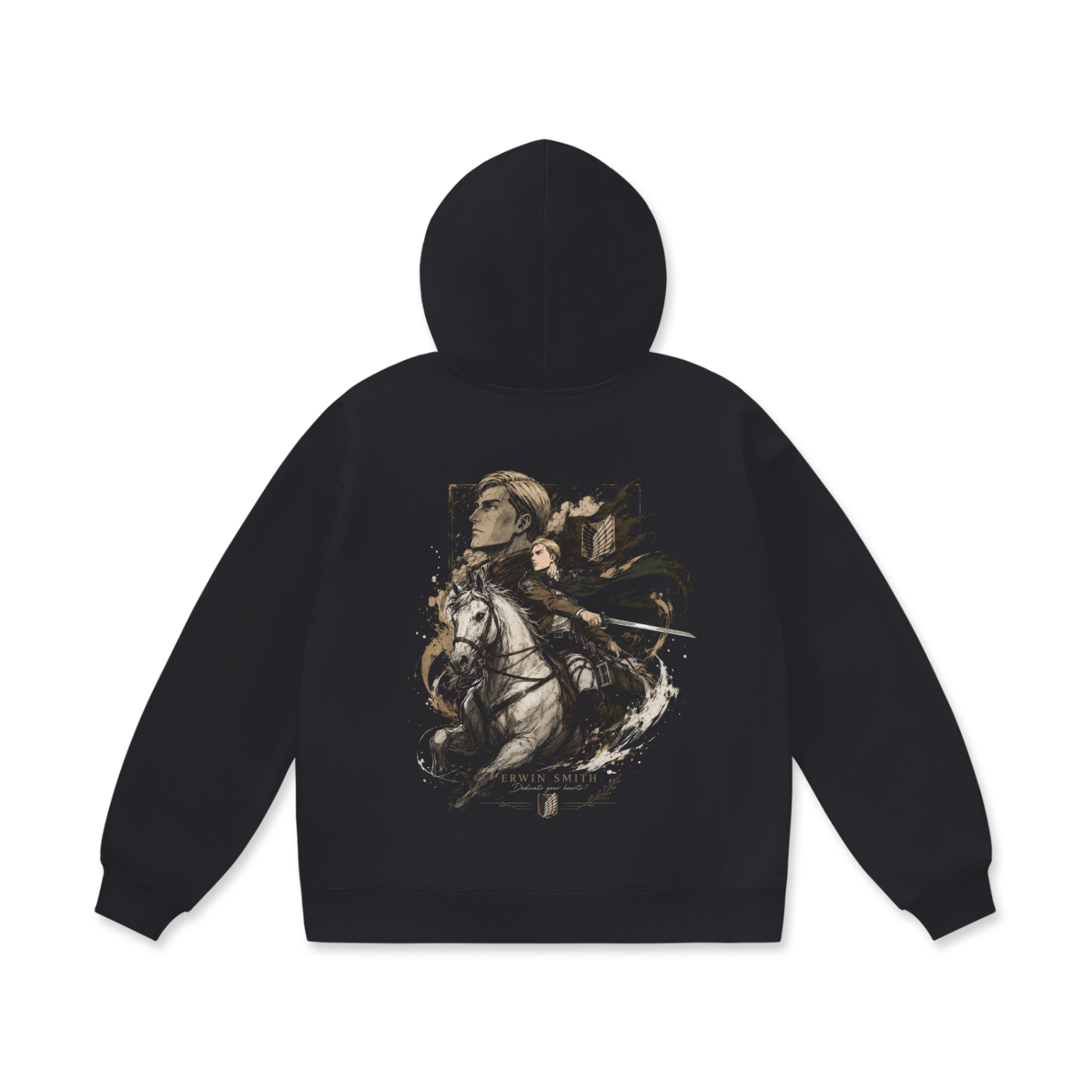 Hoodie,Oversized,Anime,AttackOnTitan,ErwinSmith
