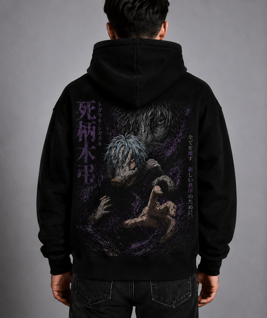 Hoodie,Oversized,Anime,MyHeroAcademia,TomuraShigaraki