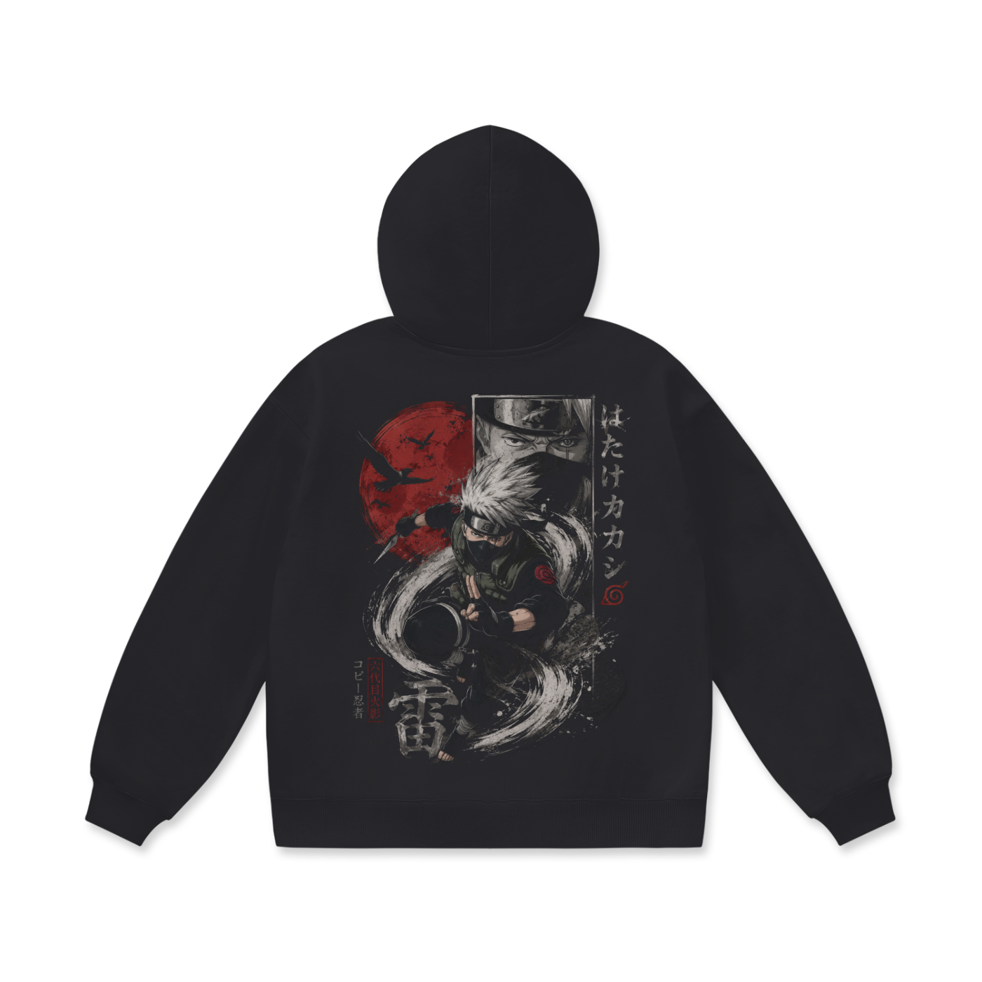 Hoodie,Oversized,Anime,Naruto,KakashiHatake