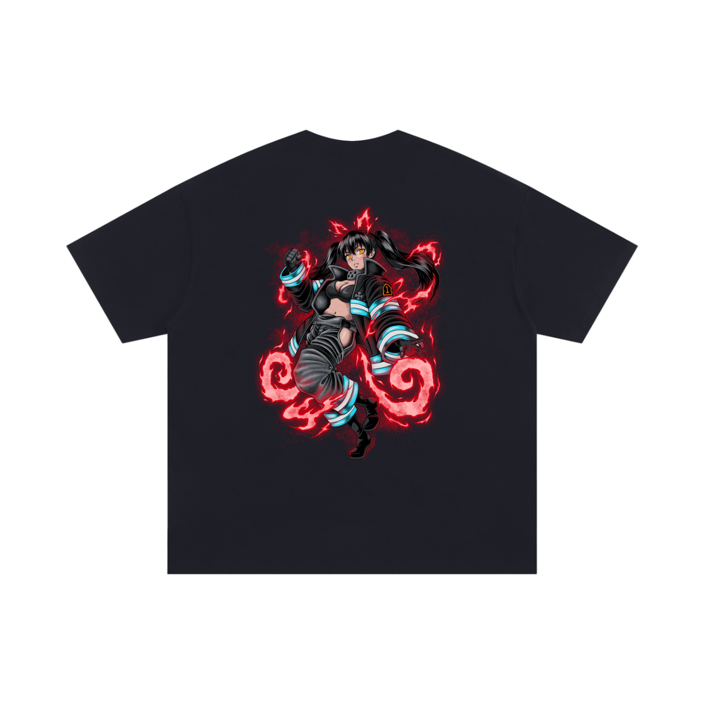TShirt,Oversized,Anime,FireForce,TamakiKotatsu