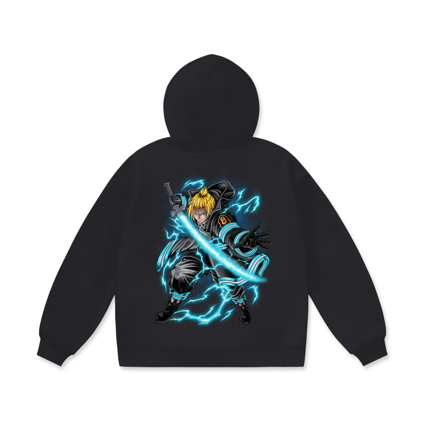 Hoodie,Oversized,Anime,Fire Force,Arthur Boyle