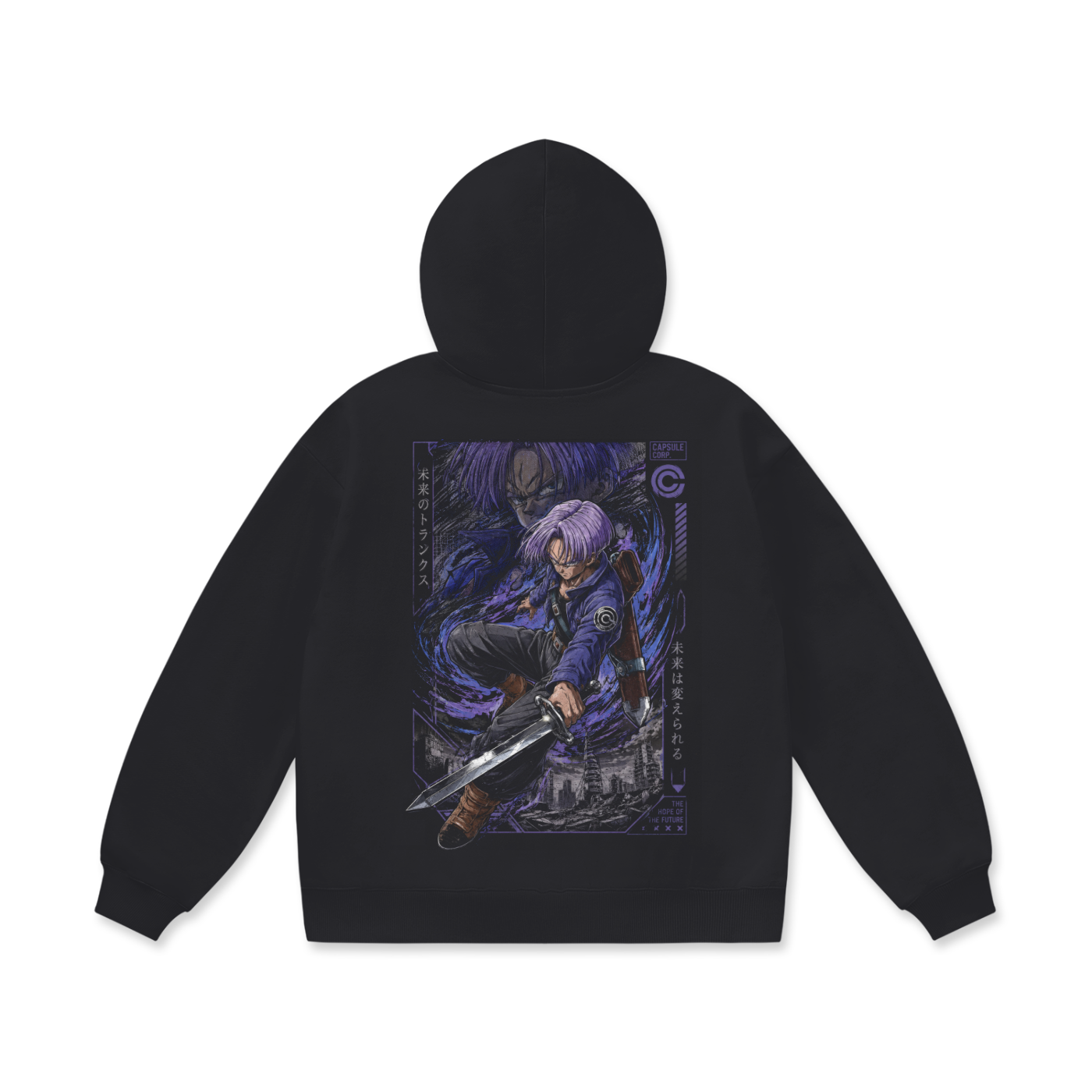 Hoodie,Oversized,Anime,DragonBall,FutureTrunks
