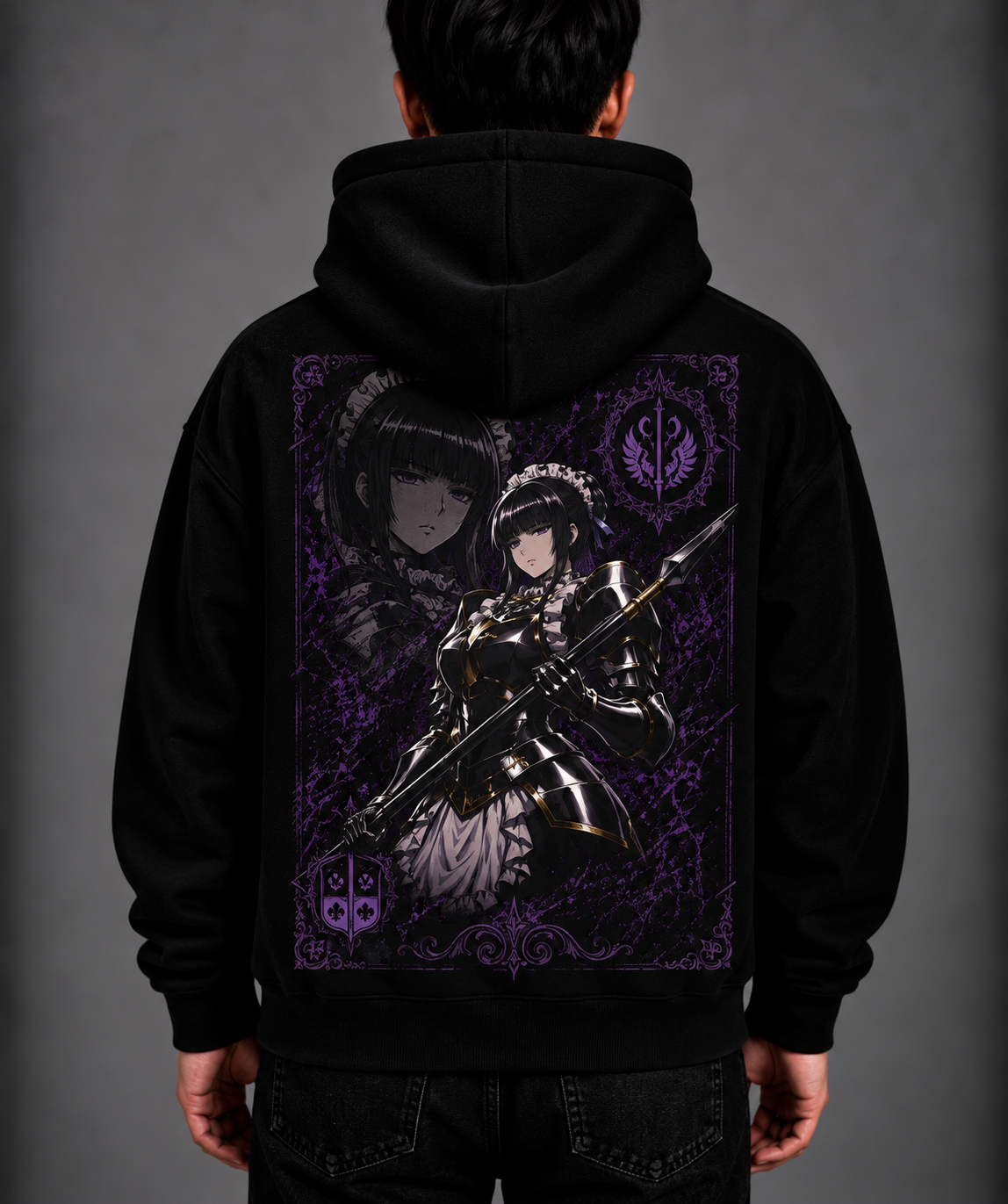 Hoodie,Oversized,Anime,Overlord,NarberalGamma