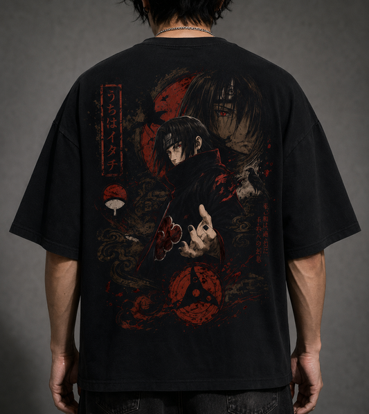 TShirt,Oversized,Anime,Naruto,ItachiUchiha